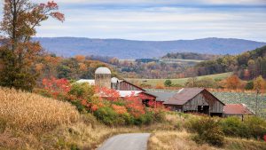 Rural Pennsylvania farmland and autumn countryside